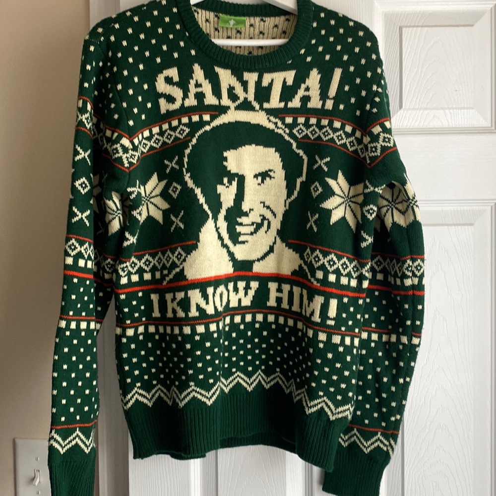 Christmas Sweater Will Ferrell Elf Medium